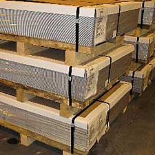 Image of Metal sheets ready-to-ship at Samuel Stamping